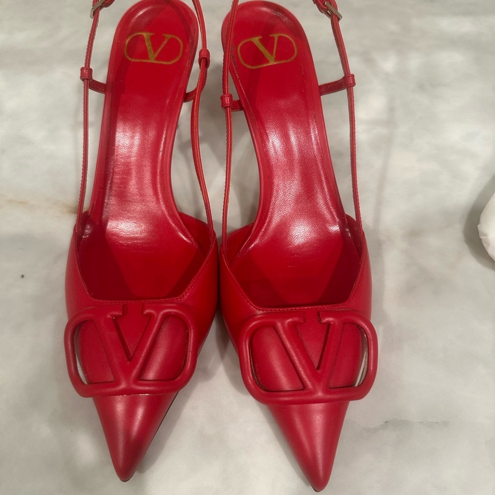 Valentino Red Heeled Sandals